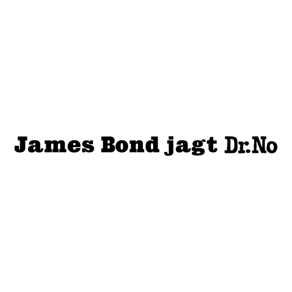 James Bond – 007 jagt Dr. No Logo PNG Vector