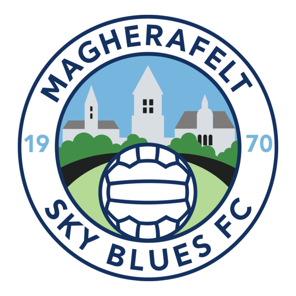 Magherafelt Sky Blues Football Club Logo PNG Vector