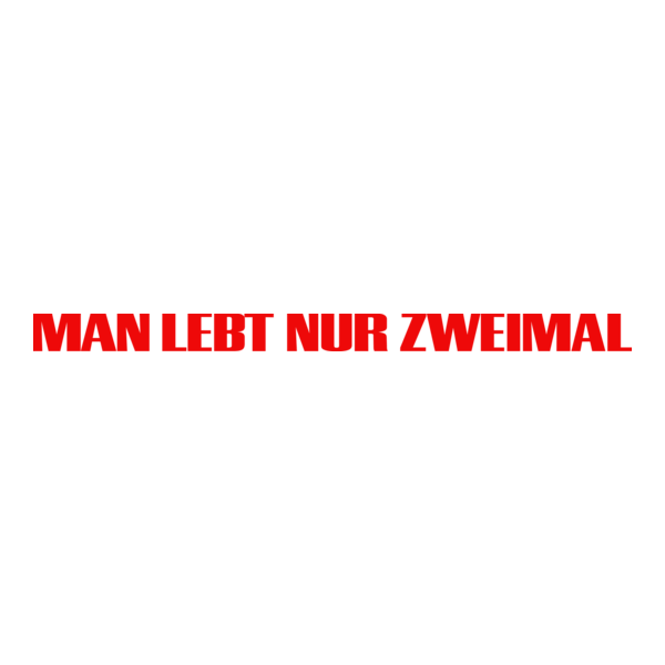 Man lebt nur zweimal Logo PNG Vector