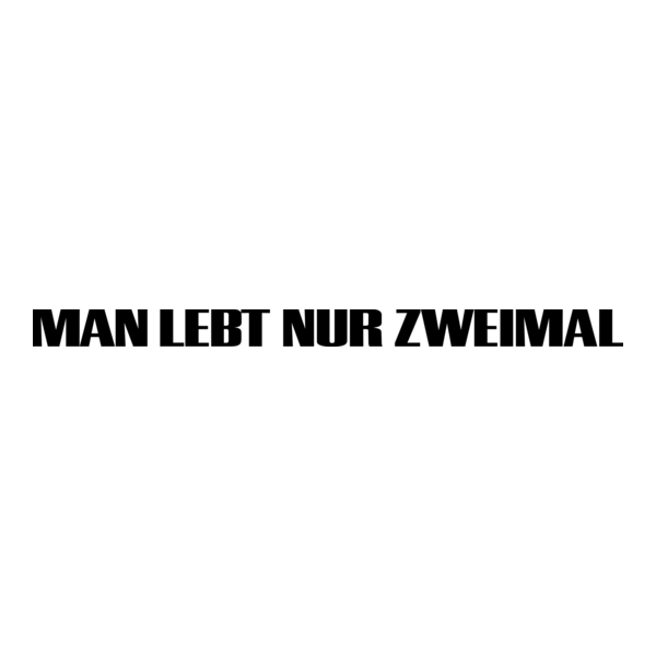 Man lebt nur zweimal Logo PNG Vector