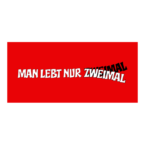 Man lebt nur zweimal Logo PNG Vector