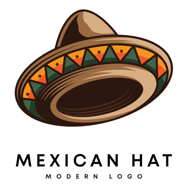 Mexican Hat Logo PNG Vector
