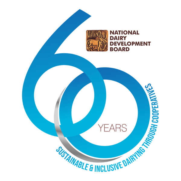 National Dairy Development Board (NDDB) 60 Years Logo PNG Vector