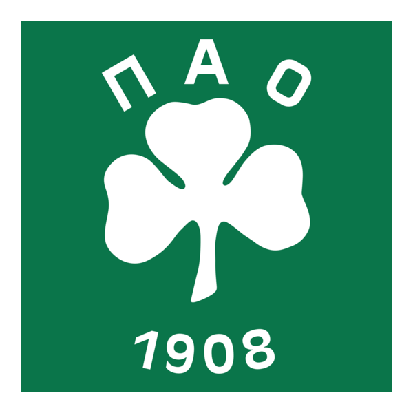 Panathinaikós shirt badge (Π. Α. Ο. 1908) Logo PNG Vector