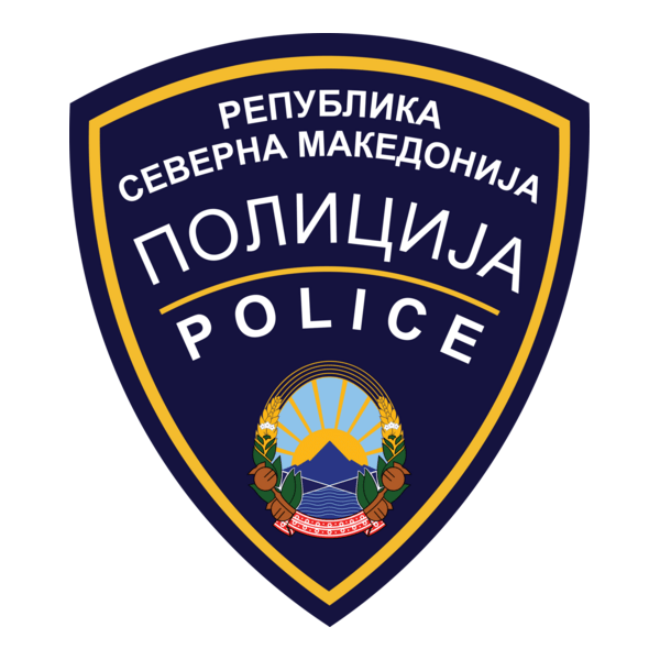 Police of North Macedonia Logo PNG Vector