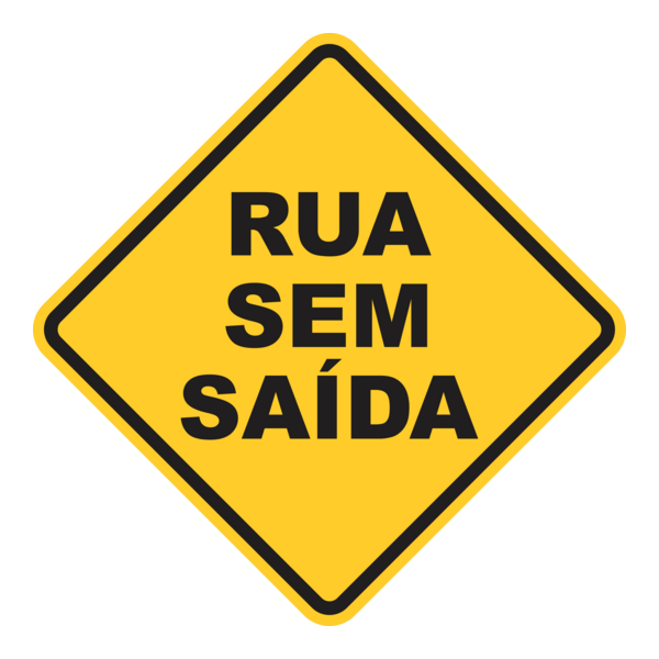 RUA SEM SAIDA - PLACA DE TRÂNSITO Logo PNG Vector