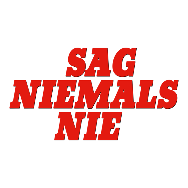 Sag niemals nie Logo PNG Vector