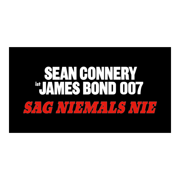 Sag niemals nie Logo PNG Vector