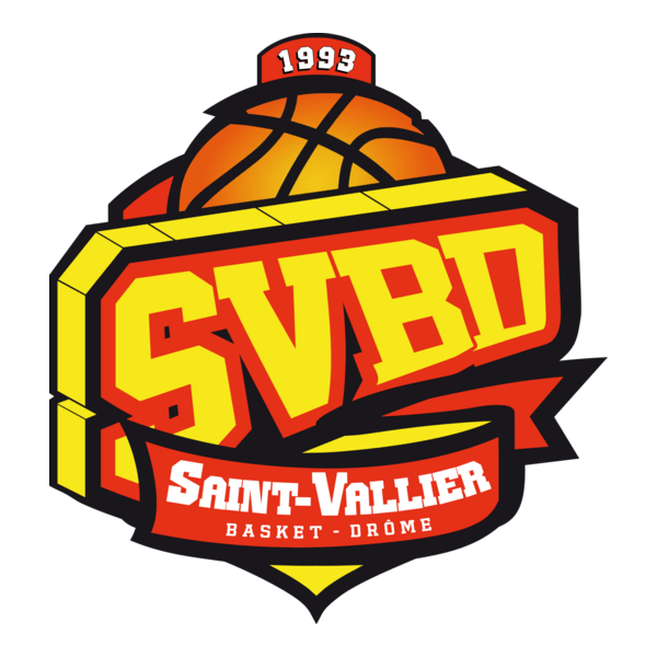 Saint-Vallier Basket Drôme Logo PNG Vector