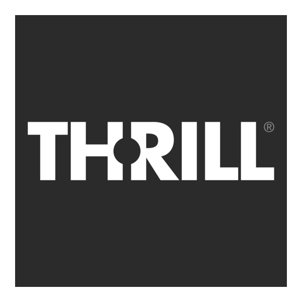 Thrill International White Logo PNG Vector