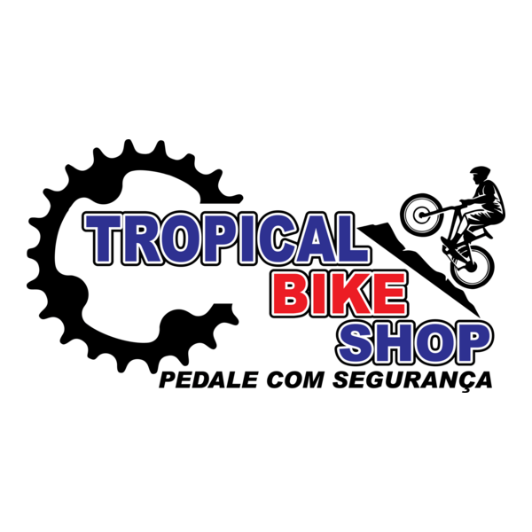 TROPICAL BIKE SHOP PEDALE COM SEGURANÇA Logo PNG Vector
