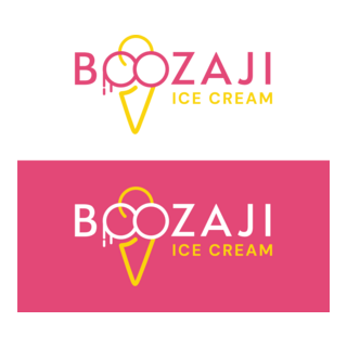 boozaji ice cream Logo PNG Vector