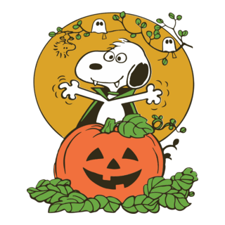 Charlie Brown Halloween Logo PNG Vector