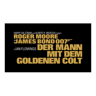 Der Mann mit dem goldenen Colt Logo PNG Vector