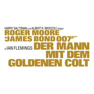 Der Mann mit dem goldenen Colt Logo PNG Vector