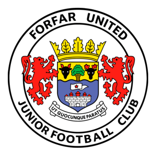 Forfar United Junior Football Club Logo PNG Vector