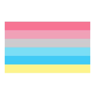 Genderflux Pride Flag Logo PNG Vector