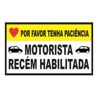 MOTORISTA RECÉM HABILITADA Logo PNG Vector