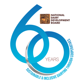 National Dairy Development Board (NDDB) 60 Years Logo PNG Vector