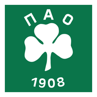 Panathinaikós shirt badge (Π. Α. Ο. 1908) Logo PNG Vector