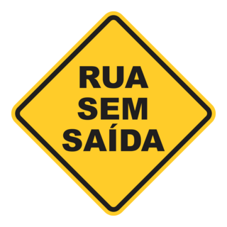 RUA SEM SAIDA - PLACA DE TRÂNSITO Logo PNG Vector