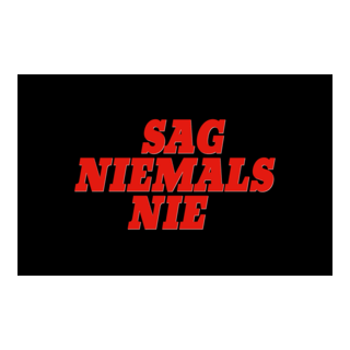 Sag niemals nie Logo PNG Vector