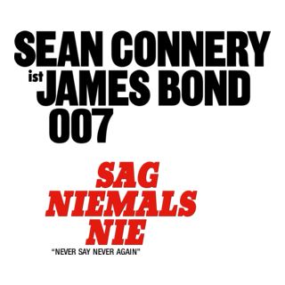 Sag niemals nie Logo PNG Vector
