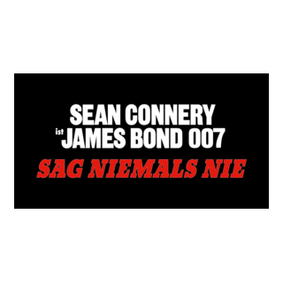 Sag niemals nie Logo PNG Vector