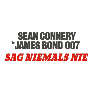 Sag niemals nie Logo PNG Vector