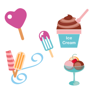 SORVETE PICOLÉ ICE CREAM POPSICLE Logo PNG Vector
