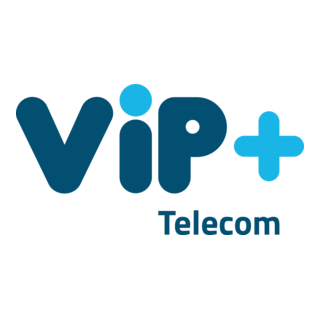 VIP + Telecom Logo PNG Vector