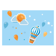 BALÃO NUVEM SOL - BALLOON CLOUD SUN Logo PNG Vector