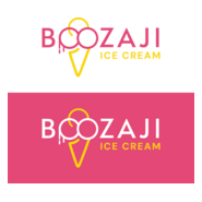 boozaji ice cream Logo PNG Vector