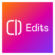 Edits, an Instagram app White Logo PNG Vector