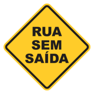 RUA SEM SAIDA - PLACA DE TRÂNSITO Logo PNG Vector
