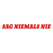 Sag niemals nie Logo PNG Vector