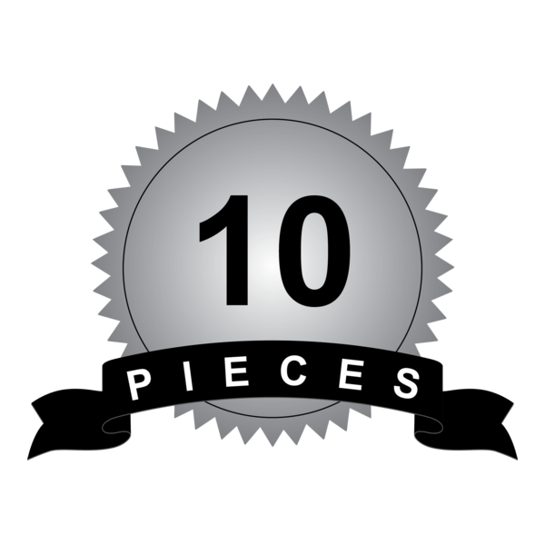 10 Pieces Logo PNG Vector