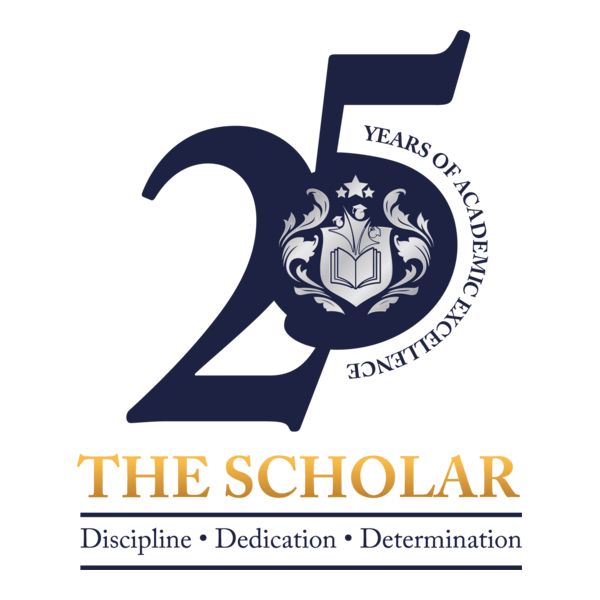 25 Years The Scholar Logo PNG Vector