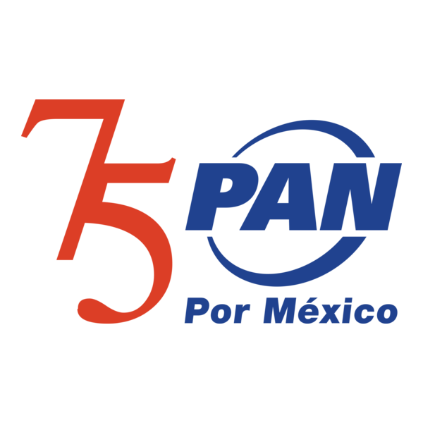 75 Aniversario del PAN Logo PNG Vector