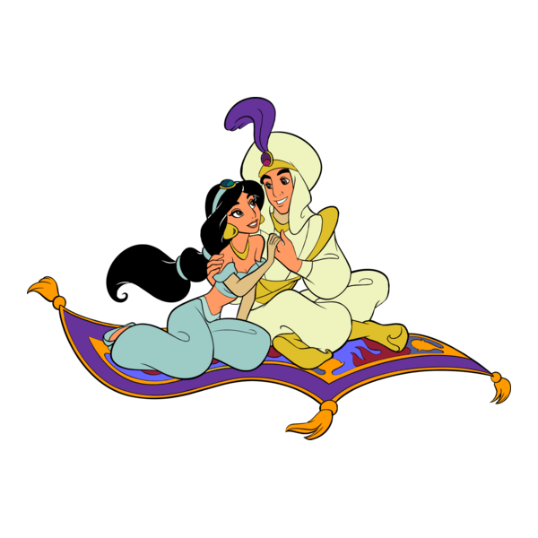 Aladdin & Jasmine Logo PNG Vector
