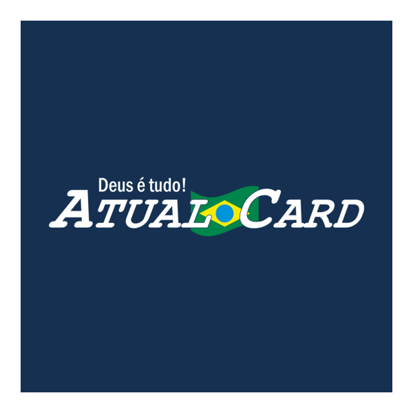 Atual Card Branca Logo PNG Vector