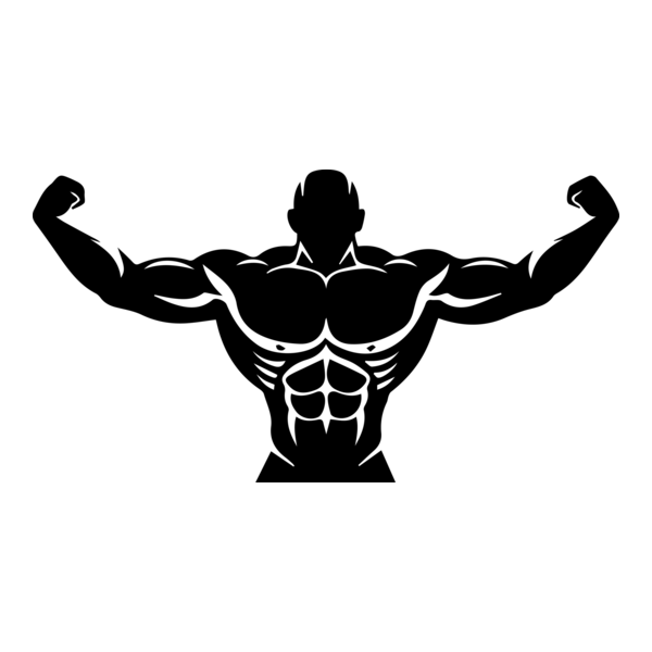 Body Builder Logo PNG Vector
