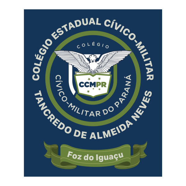 Colégio Cívico-Militar Tancredo de Alm. Neves Foz Logo PNG Vector
