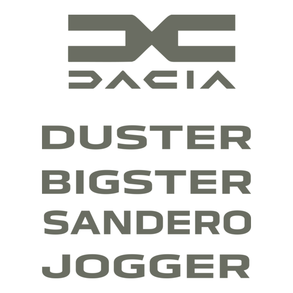 Dacia model names Logo PNG Vector