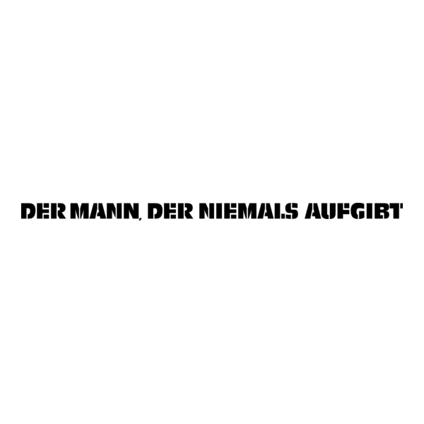 Der Mann der niemals aufgibt Logo PNG Vector