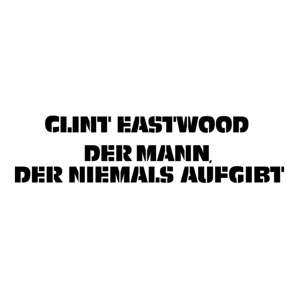 Der Mann der niemals aufgibt Logo PNG Vector