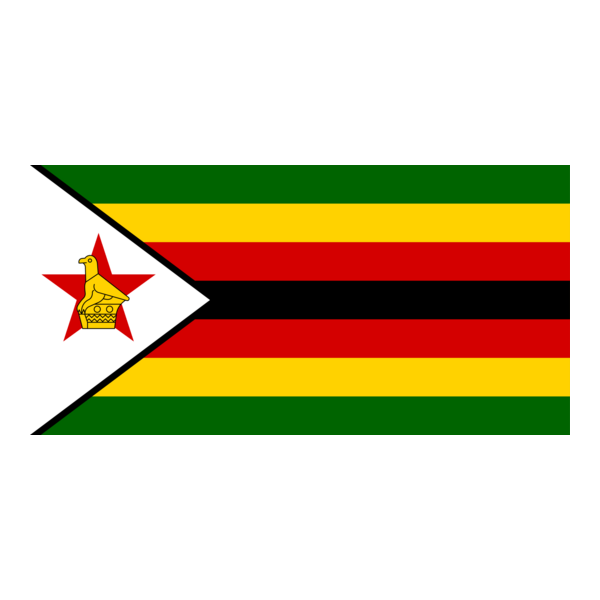 Flag of Zimbabwe Logo PNG Vector