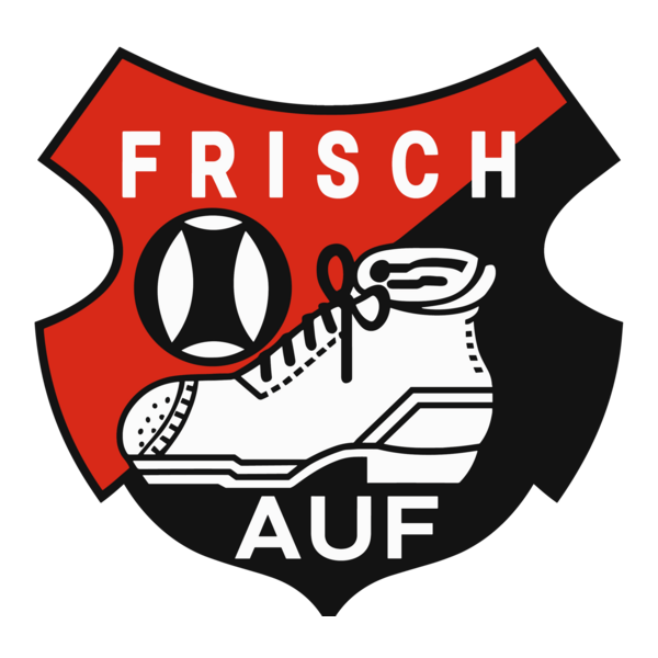 Fussball Mannschaft Frisch Auf Logo PNG Vector