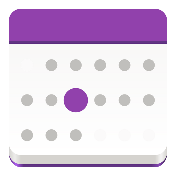 Gnome Calendar Logo PNG Vector