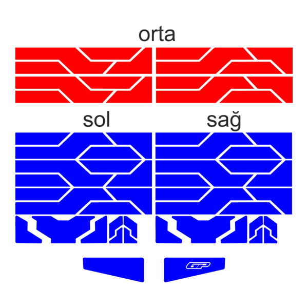 GP Kompozit Universal Sticker Set Logo PNG Vector